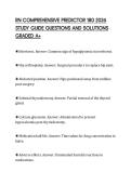 RN COMPREHENSIVE PREDICTOR 180 2026 STUDY GUIDE QUESTIONS AND SOLUTIONS GRADED A&plus;