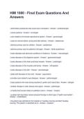 HIM 1000 - Final Exam Questions And Answers