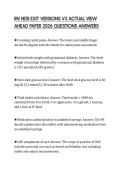 RN HESI EXIT VERSIONS V3 ACTUAL VIEW AHEAD PAPER 2026 QUESTIONS ANSWERS
