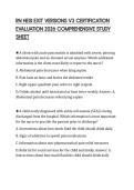 RN HESI EXIT VERSIONS V3 CERTIFICATION EVALUATION 2026 COMPREHENSIVE STUDY SHEET