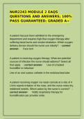 NUR2243 Module 2 EAQs Questions and Answers &vert; 100&percnt; Pass Guaranteed Graded A&plus;