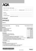 AQA A-Level Physics Paper 2 &ndash; June 2025 Worked Exam Solutions