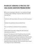 RN HESI EXIT VERSIONS V3 PRACTICE TEST 2026 SOLVED QUESTIONS PREMIUM REVIEW
