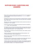 NUTR 650 EXAM 1 QUESTIONS AND ANSWERS&period;