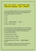 NUR 2243 Exam 1 Questions and Verified Answers &vert; 100&percnt; Correct Study Guide
