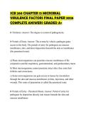 SCB 260 CHAPTER 15 MICROBIAL VIRULENCE FACTORS FINAL PAPER 2026 COMPLETE ANSWERS GRADED A&plus;SCB 260 CHAPTER 15 MICROBIAL VIRULENCE FACTORS FINAL PAPER 2026 COMPLETE ANSWERS GRADED A&plus;