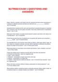 NUTR650 EXAM 1 QUESTIONS AND ANSWER1