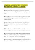 SURGICAL ASSISTING TEST QUESTIONS REVIEW 2026 VERIFIED GRADED A&plus;