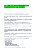 IES STRATEGIC MANAGEMENT MIDTERM EXAM QUESTIONS AND ANSWERS
