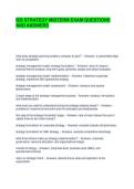 IES STRATEGY MIDTERM EXAM QUESTIONS AND ANSWERS