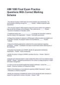 HIM 1000 Final Exam Practice Questions With Correct Marking Scheme