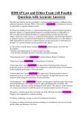 RDHAP Law and Ethics Exam &lpar;All Possible Questions with Accurate Answers&rpar;&period;