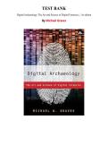 Test Bank for Digital Archaeology&colon; The Art and Science of Digital Forensics 1st Edition by Michael Graves &vert; Chapter 1-21