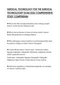SURGICAL TECHNOLOGY FOR THE SURGICAL TECHNOLOGIST EXAM 2026 COMPREHENSIVE STUDY COMPENDIUM