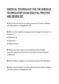 SURGICAL TECHNOLOGY FOR THE SURGICAL TECHNOLOGIST EXAM 2026 FULL PRACTICE AND REVIEW SET