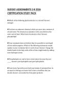 SUS1501 ASSIGNMENTS 2-8 2026 CERTIFICATION STUDY PACK