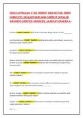 SACA Certification C-101 NEWEST 2026 ACTUAL EXAM