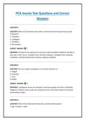 PCA Insects Test Questions and Correct Answers