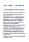 HSC 4711 - Chapter 11&comma;12 Exam Study Guide