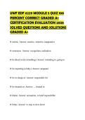 UWF EDF 6229 MODULE 5 QUIZ 100 PERCENT CORRECT GRADED A&plus; CERTIFICATION EVALUATION 2026 SOLVED QUESTIONS AND SOLUTIONS GRADED A&plus;