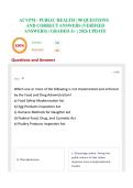 ACVPM - PUBLIC HEALTH &vert; 98 QUESTIONS AND CORRECT ANSWERS &lpar;VERIFIED ANSWERS&rpar; &vert; GRADED A&plus; &vert; 2026 UPDATE