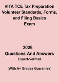 VITA&sol;TCE Tax Preparation Guide &ndash; Volunteer Standards&comma; Forms & Filing Basics