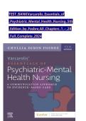 TEST BANK Varcarolis Essentials of Psychiatric Mental Health Nursing 5th Edition by Fosbre&comma;All Chapters 1 &ndash; 28 Full Complete 2024