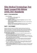 2026&sol;2027 TEST BANK&colon; Quick & Easy Medical Terminology 9th Edition by Leonard &vert; AI&comma; ICD-11 & Clinical Scenarios