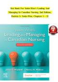 Test Bank For Yoder-Wise&rsquo;s Leading And Managing In Canadian Nursing&comma; 2nd Edition&comma; Patricia S&period; Yoder-Wise&comma; Janice Waddell&comma; Nancy Walton