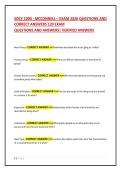 SOCY 1000 - MCCONNELL &ndash; EXAM 2026 QUESTIONS AND CORRECT ANSWERS 120 EXAM