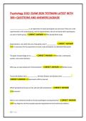 Psychology 1010 EXAM 2026 TESTBANK LATEST WITH 300&plus; QUESTIONS AND ANSWERS AGRADE
