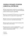 SYNOPSIS OF PSYCHIATRY 12TH EDITION COMPLETE ALL CHAPTERS 2026