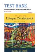 Test Bank for Exploring Lifespan Development 4th Edition by Laura E&period; Berk ISBN &colon;978-0134419701&period; Latest Edition