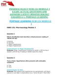 PHARMACOLOGY NURS 251 MODULE 3 EXAM &vert; ACTUAL QUESTIONS AND ANSWERS LATEST UPDATED 2026&sol;2027 &lpar;GRADED A&plus;&rpar;- PORTAGE LEARNING
