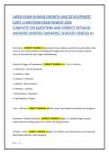 LMSW EXAM-HUMAN GROWTH AND DEVELOPMENT 2026