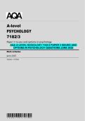 AQA A-Level Psychology 7182&sol;3 Paper 3 &ndash; Issues & Options in Psychology June 2025 Questions