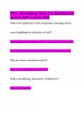 D311&colon; Microbiology WGU OA&vert; Questions and answers 100&percnt; Correct 2026