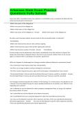 Arkansas State Exam Practice Questions Fully Solved&period;