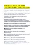 SYSTEM TEST 2026 ACTUAL PAPER QUESTIONS WITH SOLUTIONS GRADED A&plus;