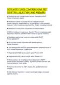 SYSTEM TEST 2026 COMPREHENSIVE TEST SCRIPT FULL QUESTIONS AND ANSWERS