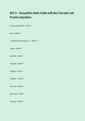 BCC 6 &ndash; Occupation Study Guide with Key Concepts and Practice Questions