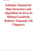 Solution Manual for Data Structures and Algorithms in Java&comma; 6th Edition  by Michael T&period; Goodrich &vert;&vert;ISBN&colon;9781118803165