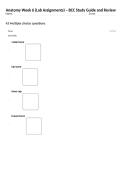 Anatomy Week 6 &lpar;Lab Assignments&rpar; &ndash; BCC Study Guide and Review