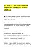NRA BASIC RSO TEST KEY ACTUAL EXAM PAPER 2026 QUESTIONS WITH ANSWERS GRADED A&plus;
