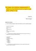 TEST BANK FOR STRATEGIC MANAGEMENT 4th edition by Frank Rothaernamel complete study guide verified A&plus; tips&lowbar;compressed&period;pdf