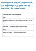 ALF Core Training Test Bank Final Exam Questions &  Answers &vert;&vert; Most Recent Exam Actual Complete Real  Exam Questions And Correct Answers &lpar;Verified  Answers&rpar; Already Graded A&plus; &vert; Guaranteed Success&excl;&excl;  Newest Exam &vert; Just Released 2026-2027  