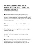 TALL MASS TIMBER BUILDINGS SPECIAL INSPECTOR 93 EXAM 2026 COMPLETE TEST PREPARATION PACKAGE