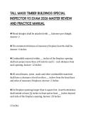 TALL MASS TIMBER BUILDINGS SPECIAL INSPECTOR 93 EXAM 2026 MASTER REVIEW AND PRACTICE MANUAL