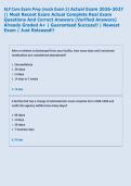 ALF Core Exam Prep &lpar;mock Exam 2&rpar; Actual Exam 2026-2027  &vert;&vert; Most Recent Exam Actual Complete Real Exam  Questions And Correct Answers &lpar;Verified Answers&rpar;  Already Graded A&plus; &vert; Guaranteed Success&excl;&excl; &vert; Newest  Exam &vert; Just Released&excl;&excl;  