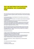EGR 1000 MIDTERM EXAM QUESTIONS AND ANSWERS 100&percnt; GUARANTEED PASS